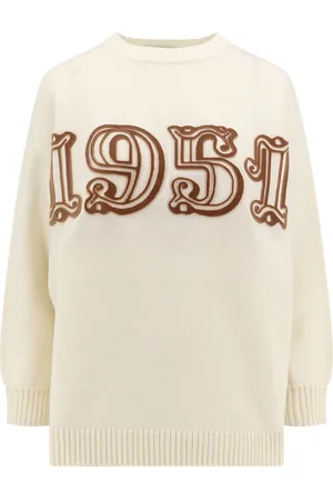 Max Mara Wool And Cashmere Sweater With Frontal Logo