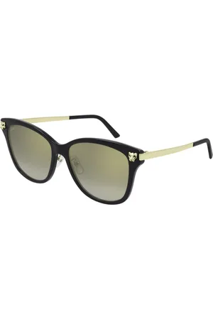 Cartier Ct0264sk001 Black Gold Grey