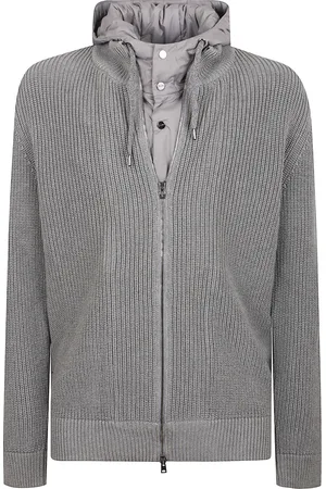 HERNO Giacca In Maglia Pettorina Nylon