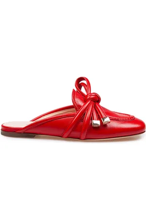 AGL ATTILIO GIUSTI LEOMBRUNI Mule Ribbon In Leather Color Red