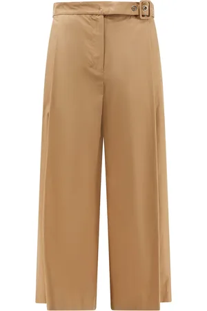 Max Mara Cotton Trouser With Frontal Pinces