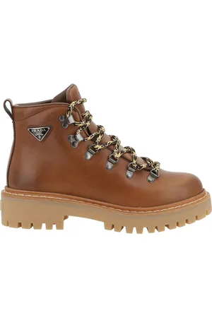 Prada Lace-up Ankle Boots