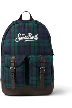 MC2 SAINT BARTH Backpack With Tartan Print