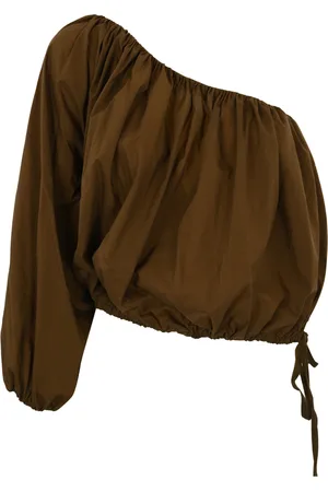 Serafini One-shoulder Blouse In Nylon