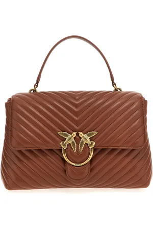 Pinko Big Lady Love Bag Puff Chevron Handbag