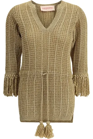 VALENTINO Lurex Knit Short Dress