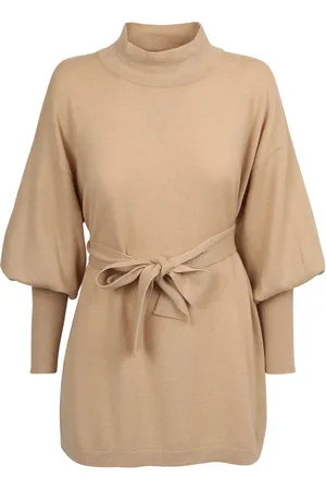 Fabiana Filippi Pull Con Cintura Beige