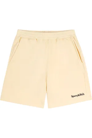 Sporty & Rich Serif Logo Soft Gym Shorts