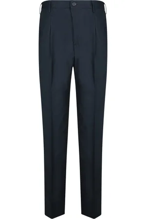 Incotex Black Poplin Carrot Pants