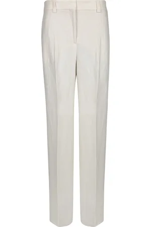 Incotex Neera Ivory Linen Trousers
