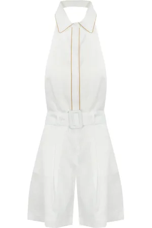 MVP Wardrobe Linen Jumpsuit With Contrasting Profiles