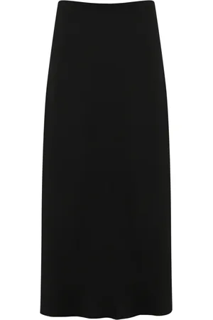 Patrizia Pepe Shiny Satin Midi Skirt