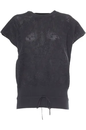 Fabiana Filippi Cotton Jacquard Crewneck Vest