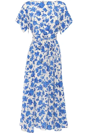 Max Mara And White Floral Dress