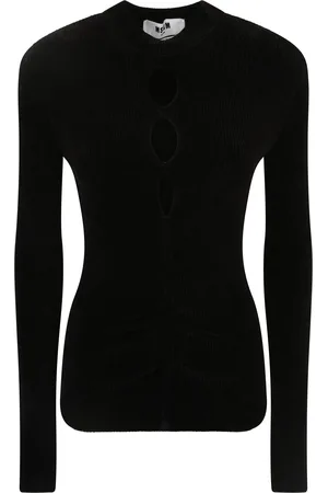 Msgm Magl Colloalto Pop Chenille Nero