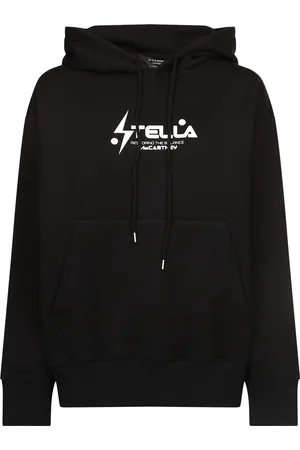 Stella McCartney Felpa Hoodie Logo Nero