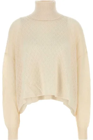 Chloé Ivory Wool Blend Oversize Sweater
