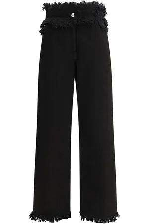Salvatore Ferragamo Frayed Edges Jeans