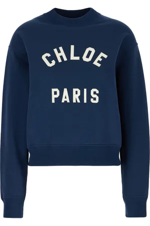 Chloé Blue Cotton Sweatshirt