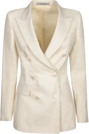 TAGLIATORE Paris Striped Butter Lurex Jacket
