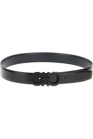 Salvatore Ferragamo Black Leather Belt
