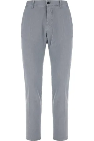 Incotex Grey Stretch Cotton Pants