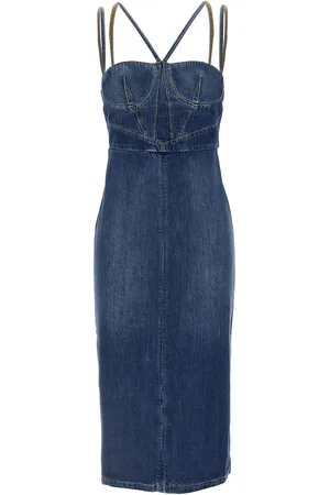 Nensi Dojaka Denim Dress