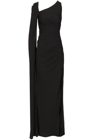 DEL CORE Draped One Shoulder Long Dress