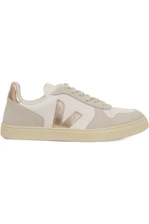 Veja Small V-10 Laces Chromefree Leather Extra-white_platine_natural Sneakers