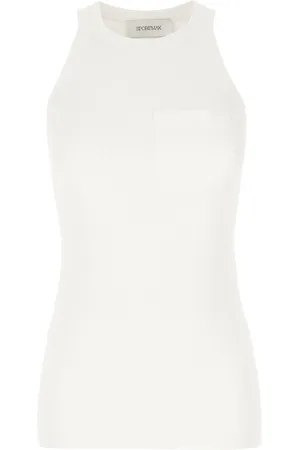 Sportmax White Viscose Blend Top