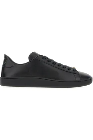 VALENTINO GARAVANI Black Leather Sneakers