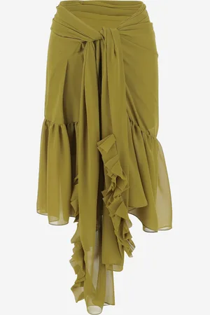 DRIES VAN NOTEN Nylon Skirt With Ruffles
