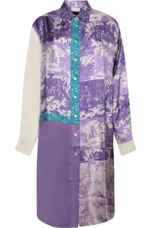 PIERRE-LOUIS MASCIA Blue Silk Duster