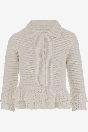 Chloé Crochet Knit Cardigan