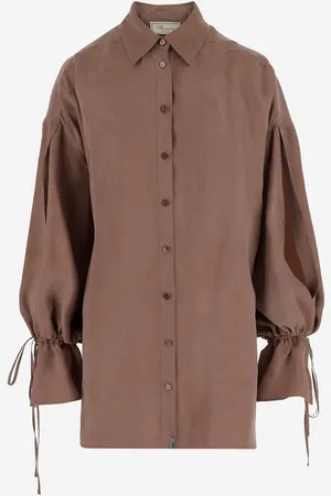 BLUMARINE Washed Gabardine Dress