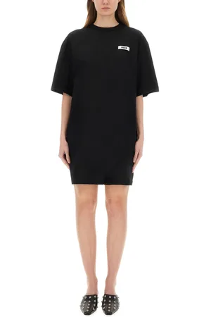 Msgm Short Dress With Logo
