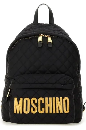 Moschino Quilted Logo Backpack