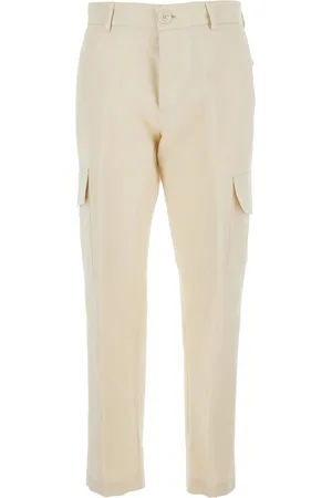 PT Torino Pants With Cargo Pockets In Cotton And Linen Blend Woman