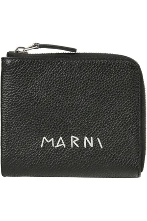 Marni Logo-embroidered Zipped Wallet