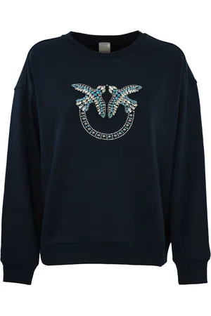 Pinko Nelly Sweatshirt With Love Birds Embroidery