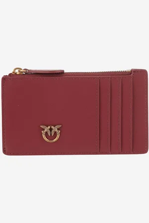 Pinko Leather Card Case With Logo