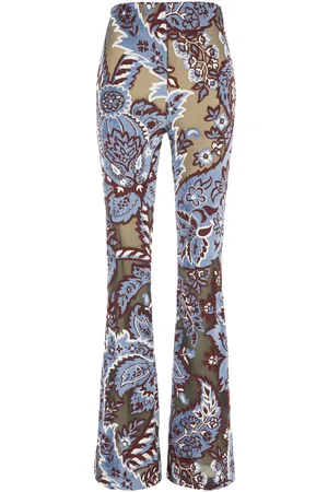 Etro Multicolor Chenille And Mesh Pant