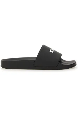 Msgm Slide Sandal With Logo