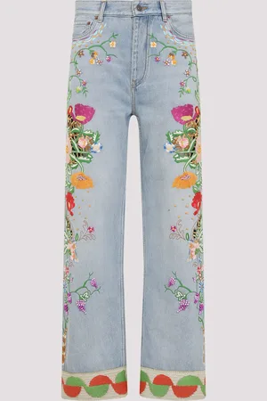 VALENTINO Embroidered Jeans