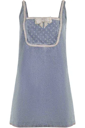 Self-Portrait Dress Made Of Denim.