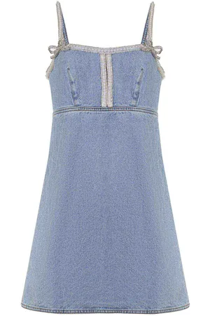 Self-Portrait Dress Made Of Denim.