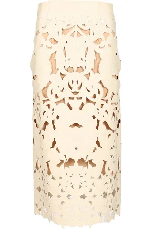 FORTE FORTE Forte_Forte Poetic Orchid Midi Skirt