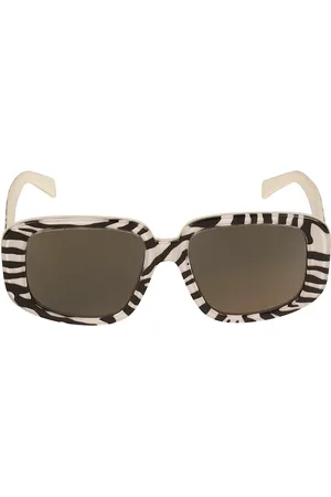 Céline Zebra Print Square Sunglasses