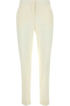 PT Torino White Stretch Cotton Blend Pant