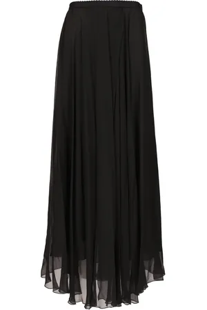 FORTE FORTE Forte_Forte Chiffon Silk Elasticated Long Skirt